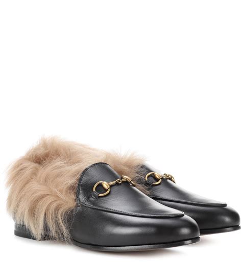 gucci fur loafers second hand